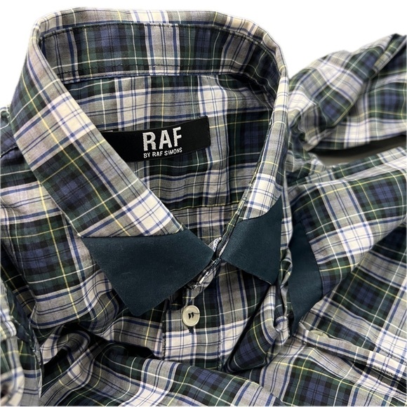 RAF SIMONS Archive Tartan Button Up Shirt Made in Italy - Picture 6 of 11